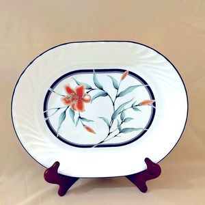 Corelle Tiger Lily Serving Platter, Made in the USA A1240